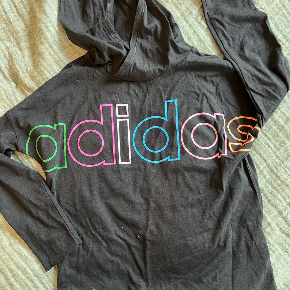 Girls lightweight Adidas hoodie🩷💚💙 - Picture 2 of 3
